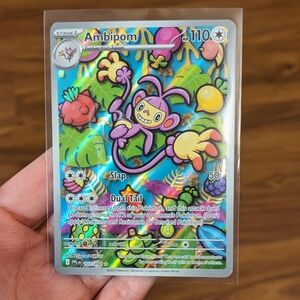 Pokemon Ambipom Phantasmal Flames Pokemon Card - Illustration Rare Card 107/94